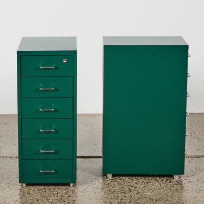 A Pair of Metal Filing Cabinets