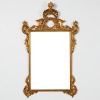 An Antique Italian Rococo Giltwood Mirror/Over Mantle