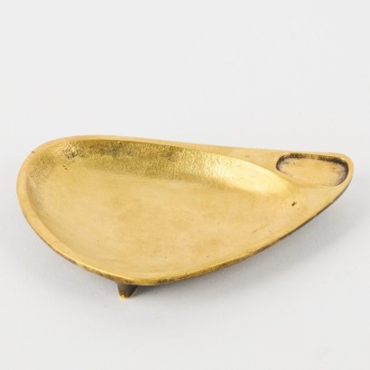 A Mid-Century Brass Ashtray Attributed to Walter Bosse