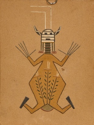 A Vintage Navajo Sand Painting by J.A.Begay