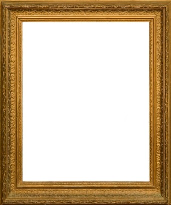 A Vintage Ornate Gold Framed Mirror