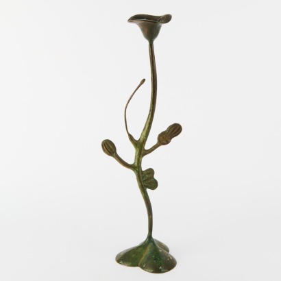A Tall Matthew Von-Sturmer Tulip Candle Holder