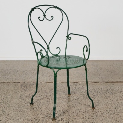 An Ornate Wrought Iron Garden Chair