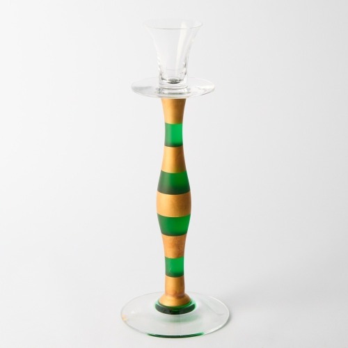 An Orrefors Glass Candlestick, Sweden, c.1960s