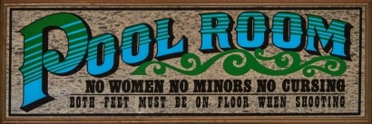 A Vintage Pool Room Mirror