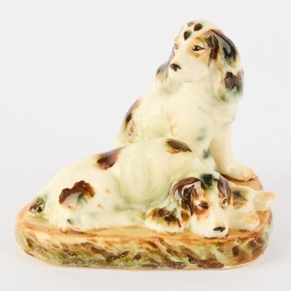 A Pair of Crown Lynn Spaniel Dogs