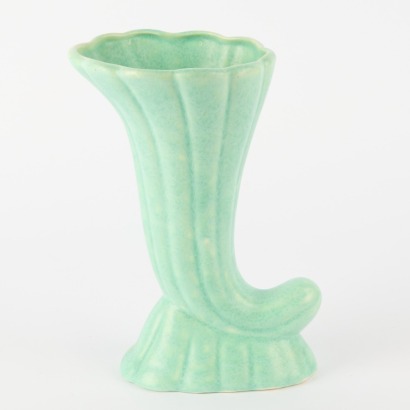 A Vintage Ceramic Cornucopia Vase