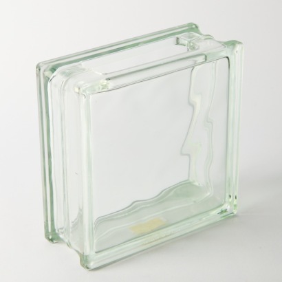 A Mid-Century West German Square Block Glass Vase