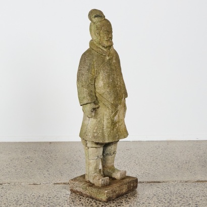 A Terracotta Large Soldier Figure