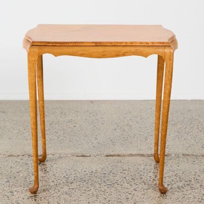 An Antique Birdseye Maple Tea Table, c. 1920s