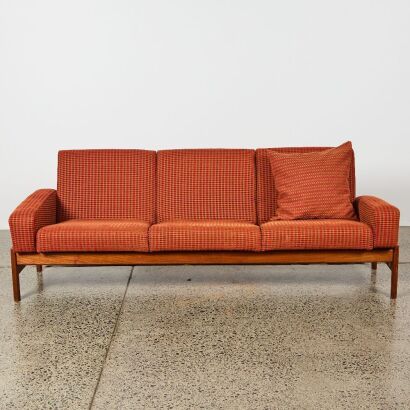 A Rare Danish Mid Century Sofa by Illum Vikiels For Mhm Denmark Circa 1960's