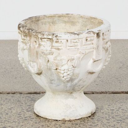 A Vintage Concrete Planter