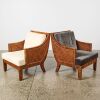 A Pair of McGuire St. Germaine Style Lounge Chairs