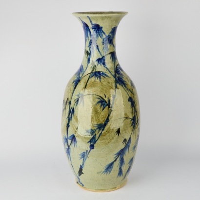 A Dave Marden Stoneware Floor Vase