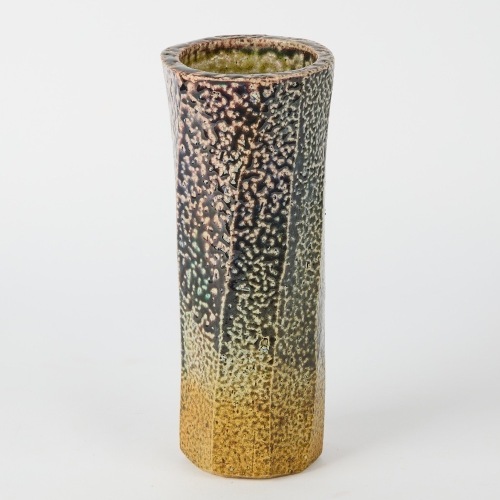 A John Madden Cut-Sided Salt Glaze Vase