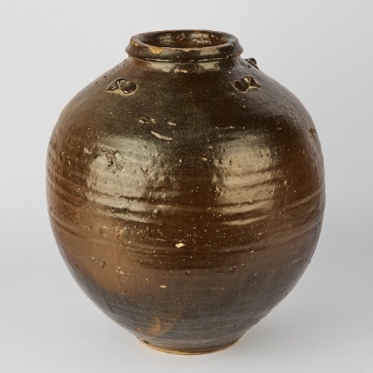 A Late Edo Period Japanese Tea Jar (Chatsubo)