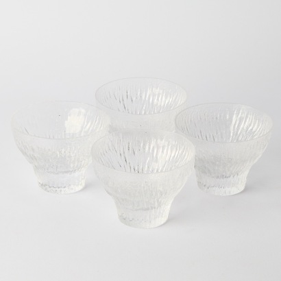 A Set of Four &lsquo;Solaris&rsquo; Crystal Dishes by Tapio Wirkkala for Iittala