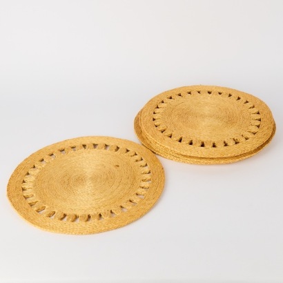 A Set of Six Seagrass Placemats