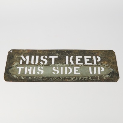 A &lsquo;Must Keep This Way Up&rsquo; Industrial Workplace Stencil