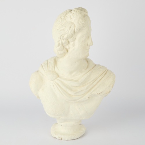 A Classical Concrete Bust of Apollo