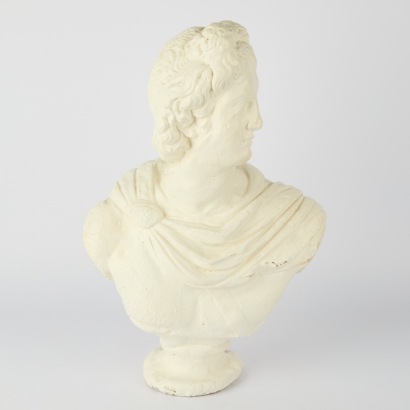 A Classical Concrete Bust of Apollo