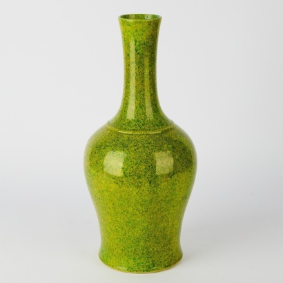 A Qianlong Style Emperor Yellow Glaze Vase with Qianlong Mark