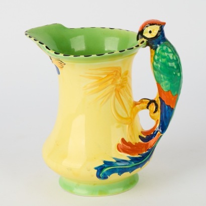 A Burleighware Art Deco Parrot Jug