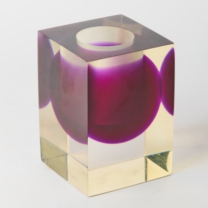 A Vintage Lucite Vase