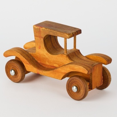 A Wooden Toy Model Ford T by Hardie Toys, New Zealand, 1919