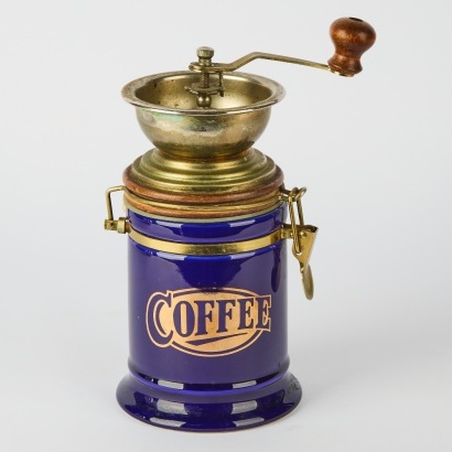 A Large Vintage London Pottery Coffee Grinder