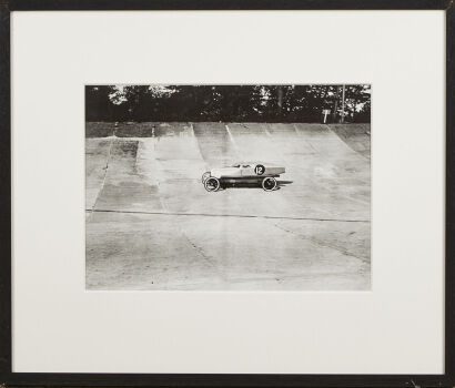 LANCHESTER RACER, Brooklands, October 1922 Silver Gelatin