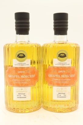 (2) Antica Distilleria Quaglia Grappa di Moscato, Italy, 40% ABV