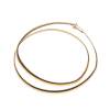 A gold collar, of articulated flat link design. 9ct rose gold. Weight 14.75 grams. Length 45cm approximately. 
