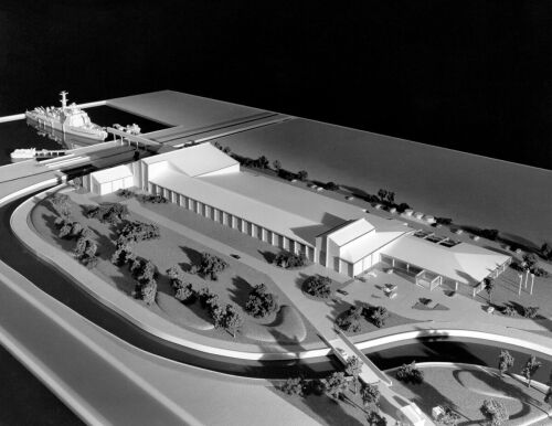 MAX DUPAIN Model of Alcatel TCC's factory at Port Botany