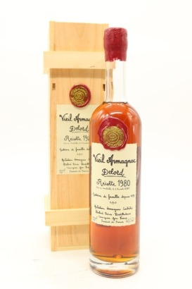 (1) 1980 Delord Vintage Vieil Armagnac, France, 500ml, 40% ABV (GB)