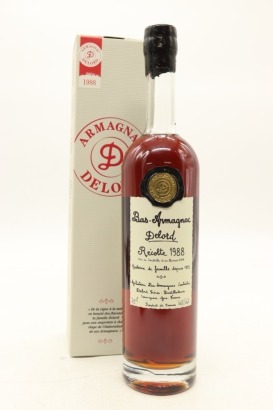 (1) 1988 Delord Vintage Bas Armagnac, France, 700ml, 40% ABV (GB)