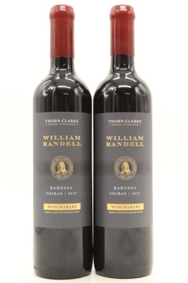 (2) 2019 Thorn-Clarke William Randell Winemakers Small Batch Selection Shiraz, Barossa Valley