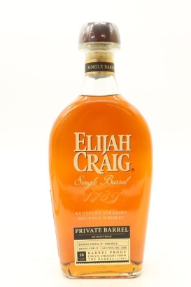 (1) Elijah Craig Single 'Private' Barrel 'My Dusty Road' 10 Year Old Barrel Proof, 750ml, 64.1% ABV
