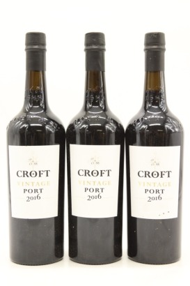 (3) 2016 Croft Vintage Port, 20.5% ABV [JR16.5]