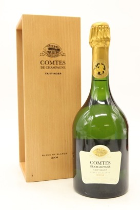 (1) 2004 Taittinger Comtes de Champagne Blanc de Blancs Brut, Champagne (GB) [JR18.5]