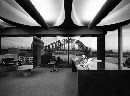 MAX DUPAIN Scene inside Harry Seidler's office