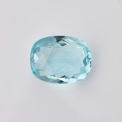 Loose, 12.70ct Cushion Cut Aquamarine Stone