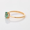 14ct Rose Gold, 0.65ct Oval Cut Tourmaline / .03ct Diamond Ring - 2