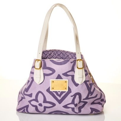 Louis Vuitton, Purple Monogram Tahitienne Cabas PM Tote Bag with Box