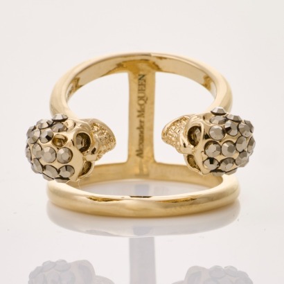 Alexander McQueen, Twin Skull Double Ring