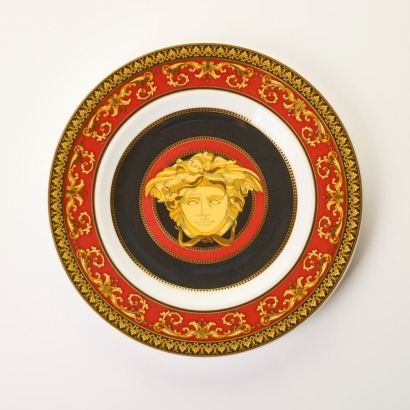 Versace x Rosenthal, Medusa Red, 18cm Bread & Butter Plate with Box