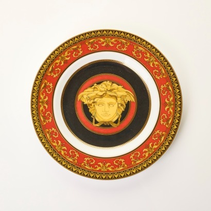 Versace x Rosenthal, Medusa Red, 18cm Bread & Butter Plate with Box