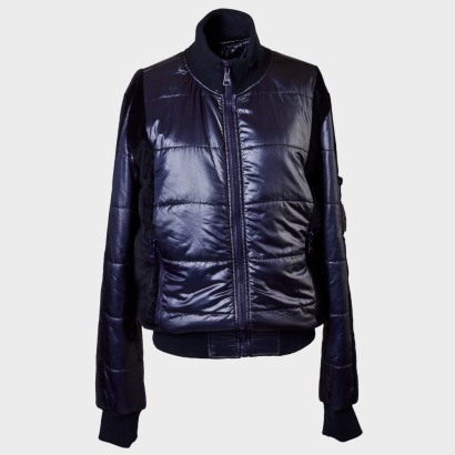 Dolce & Gabbana, Royal Blue, Polyamide / Cotton Puffer Style Bomber Jacket, Size 54