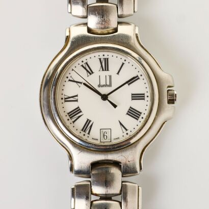 Stainless Steel, Men's Dunhill Londinium Quartz Wristwatch, circa 1996