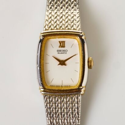 Stainless Steel, Seiko Ladies Quartz Wristwatch, circa 1990
